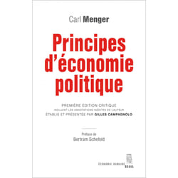 ISBN Principes déconomie politique livre