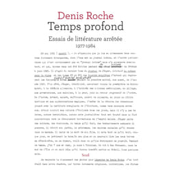ISBN Temps profond livre