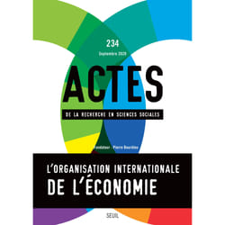 ISBN Actes de la recherche en sciences sociales, n° 234. Organisation internationale de léconomie livre