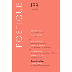 ISBN Poétique, n° 188, 222 pages