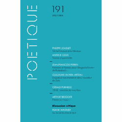 ISBN Poétique, n° 191, 132 pages