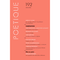 ISBN Poétique, n° 192, 144 pages