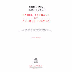ISBN Babel barbare et autres poèmes, 400 pages