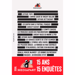 ISBN Mediapart. 15 grandes enquêtes, 288 pages