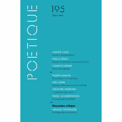 ISBN Poétique, n° 195, 156 pages