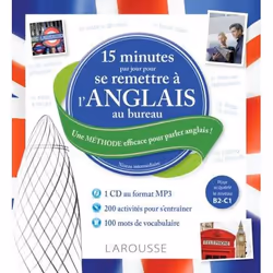 ISBN 15 minutes par jour pour se remettre à l'anglais au bureau + CD, Éducatif, Français, 200 pages
