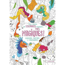 Mon cahier de coloriages magiques... très magiques ! : couleurs, chiffres et dinosaures (Jeunesse)