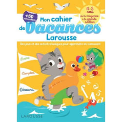 Cahier de jeux de vacances Larousse 4-5 ans (Broché)