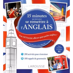 ISBN 15 minutes par jour pour se remettre à l'anglais, Éducatif, Français, 160 pages