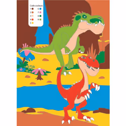 Mon cahier de coloriages magiques Gigantosaurus