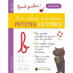 Mon cahier d'écriture, petites lettres : GS-CP, dès 5 ans : spécial gauchers ! (Broché)