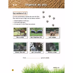 Mon grand livre d'activités UNE SAISON AU ZOO