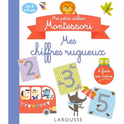 ISBN Mes petits ateliers MONTESSORI : Mes chiffres rugueux, Pour enfants, Français, 2 pages