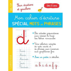 Mon cahier d'écriture spécial premiers mots et phrases (Broché)
