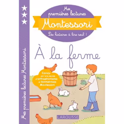 ISBN Mes premières lectures Montessori, à la ferme, Pour enfants, Français, 32 pages