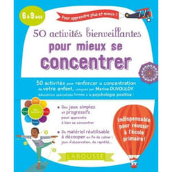 50 activités bienveillantes pour mieux se concentrer (Broché)