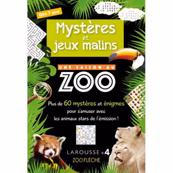 ISBN Mystères et jeux malins UNE SAISON AU ZOO, Animaux, Français, 80 pages