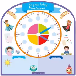 ISBN Ma petite horloge Montessori, Pour enfants, Français, 2 pages
