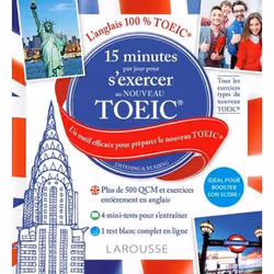 ISBN 15 minutes par jour pour s'exercer AU TOEIC, Pour enfants, Français, 160 pages