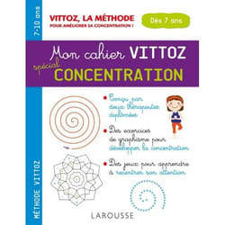 Mon cahier Vittoz, spécial concentration (Broché)