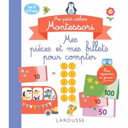 ISBN Mes petits ateliers Montessori Mes pièces et mes billets pour compter, Pour enfants, Français, 8 pages