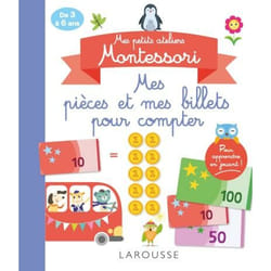 Mes petits ateliers Montessori Mes pièces et mes billets pour compter (Pochette)