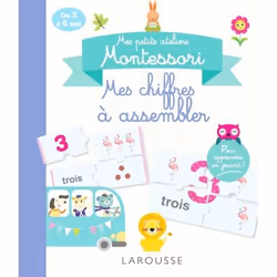ISBN Mes petits ateliers Montessori Mes chiffres à assembler, Pour enfants, Français, 8 pages