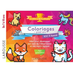 20 coloriages en pixel pour esprits logiques 100% Kawai (Jeunesse)