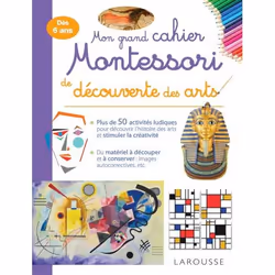 ISBN Mon grand cahier Montessori de découverte des arts, Pour enfants, Français, 160 pages