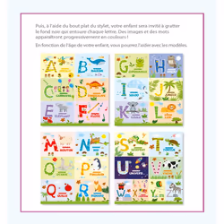 Mes petits ateliers Montessori Mon abécédaire à gratter (Jeunesse)