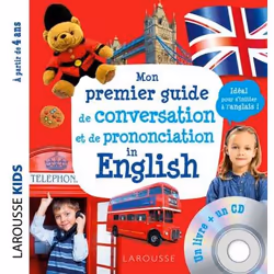 ISBN Mon premier guide de conversation et de prononciation in english (CD), Éducatif, Français, 24 pages
