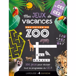 ISBN Jeux de vacances Une SAISON AU ZOO - CE1 pour réviser en s'amusant, Animaux, Français, 48 pages