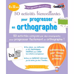ISBN 50 activités bienveillantes pour progresser en orthographe, Français, 96 pages