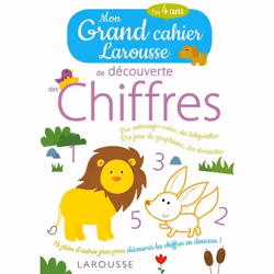 ISBN Mon grand cahier Larousse de découverte des chiffres, Pour enfants, Français, 128 pages