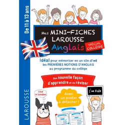 ISBN Mini fiches spécial anglais (college), Pour enfants, Français, 24 pages
