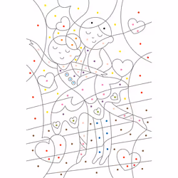 Mon cahier de coloriages magiques... très magiques ! DANSEUSES