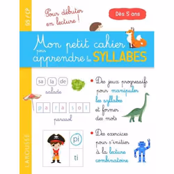 ISBN Mon petit cahier pour apprendre les SYLLABES, Pour enfants, Français, 48 pages