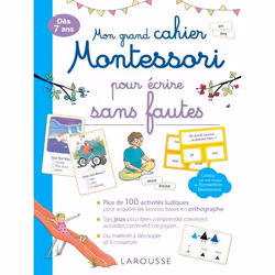 ISBN Mon grand cahier Montessori pour écrire sans fautes, Pour enfants, Français, 136 pages