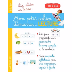 ISBN Mon petit cahier pour démarrer en lecture, Pour enfants, Français, 48 pages