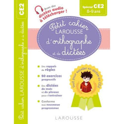 Petit cahier LAROUSSE d'orthographe et de dictées CE2 (Broché)