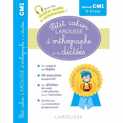 ISBN Petit cahier LAROUSSE d'orthographe et de dictées CM1, Pour enfants, Français, 64 pages