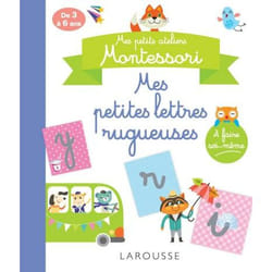 Mes ateliers Montessori : Petites lettres rugueuses (Pochette)