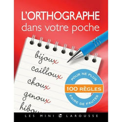L'orthographe dans votre poche (Cartonné)