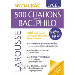 Citations incontournables de philosophie (Broché)