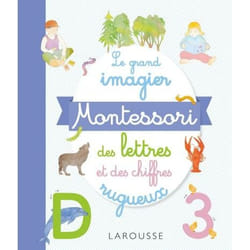 Le grand imagier Montessori lettres et chiffres rugueux (Cartonné)