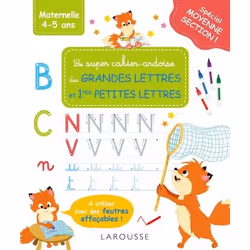 ISBN Mon super cahier ardoise MS -grandes lettres - premières petites lettres, Pour enfants, Français, 24 pages