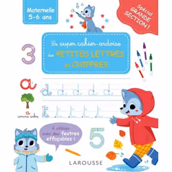ISBN Mon super cahier ardoise GS - Petites lettres - Chiffres, Pour enfants, Français, 24 pages