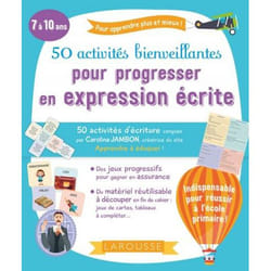 50 activités bienveillantes pour progresser en expression écrite (Broché)