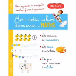 ISBN Mon petit cahier pour démarrer les maths, Pour enfants, Français, 48 pages