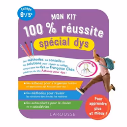 ISBN Mon kit 100 % réussite spécial dys au collège (+ autocollants), Pour enfants, Français, 114 pages
